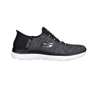 Skechers Damen Summits Dazzling Haze Slip-InTurnschuhe, Black Mesh/White Trim, 36.5 EU