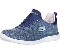 Skechers Summits-Quick Getaway Sneaker für Damen, Marineblau/Violett/Hellblau, 36.5 EU Weit
