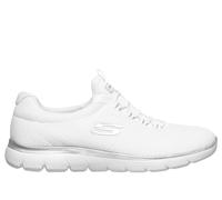 Skechers Summits Sneaker in Weiss/Silber, Größe 38 Wide, Vegan
