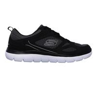 Skechers Herren Summits South Rim Turnschuhe, Black Leather/Mesh/White Trim, 45 EU