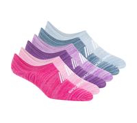 Skechers Super Soft No Show Liner Socken - 6 Pack in Magenta, Größe Medium
