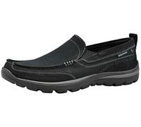 Skechers Superior Milford, Herren Sneakers, Schwarz (BLK), 45 EU