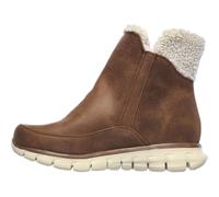Skechers Damen Synergy Collab Kurzschaft Stiefel, Chestnut Microleather Natural Faux Sherpa, 40 EU