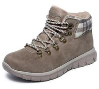 Skechers Synergy-Plaid Mood Damen-Stiefelette, taupe, 9.5 US
