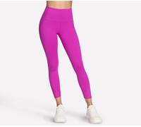 Skechers Tempo 7/8 High Waisted Legging Hosen in Silber/Violett, Größe Klein
