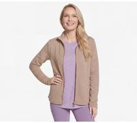 Skechers The GO WALK Shine Jacke in Grau/Braun, Größe Medium