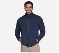 Skechers The Hoodless Kapuzenpullover Ottoman Jacke in Blau/Rot, Größe 2XL