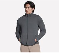 Skechers The Hoodless Kapuzenpullover Ottoman Jacke in Grün/Schwarz, Größe XL