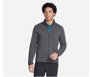 Skechers The Hoodless Kapuzenpullover Ottoman Jacke in Schwarz/Grau, Größe XL