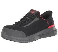 Skechers Tilido Fletchit Hands Free Slip Ins Herren-Slip-On-Sneaker mit Zehenschutz aus Verbundstoff, Schwarz, 44 EU