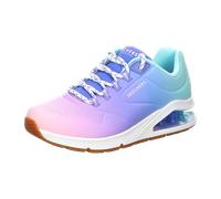Sneaker SKECHERS "UNO 2 OMBRE AWAY" Gr. 39, blau (blau kombiniert) Damen Schuhe Modernsneaker Sneaker low in leuchtender Farbkombi, Freizeitschuh, Halbschuh, Schnürschuh (30387526-39)