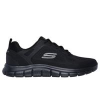 Skechers Herren Track BROADER Sneaker, Black Mesh/Pu, 42 EU