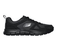 Skechers Herren Track Bucolo Sneakers, Black Leather Mesh Trim, 42 EU