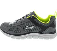 Skechers Track, Herren Laufschuhe, Grau (Charcoal/lime), 44 EU