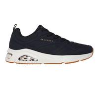 Sneaker SKECHERS "TRES-AIR UNO", Herren, Gr. 47,5, schwarz-weiß (schwarz, weiß), Lederimitat, sportlich, Schuhe, Freizeitschuh, Halbschuh, Schnürschuh mit Skech-Air-Luftpolsterung (45956406-47,5) schw