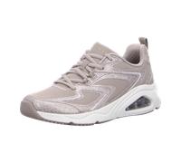 Skechers Damen Sneaker Tres-Air UNO Glit-Airy Taupe Glitzer Größe 37 EU