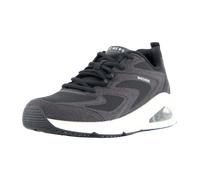 Skechers Damen Tres-air UNO Glit-airyTRES-AIR UNO GLIT-AIRY, Schwarzes Glitzer-Hot-Melt-Mesh, 42 EU