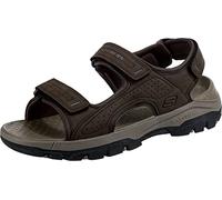 Skechers Herren Sandalen Tresmen Garo – offene Zehenpartie – braun/grau/schwarz Größe 40