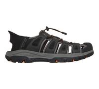 Outdoorsandale SKECHERS "TRESMEN-NORVICK", Herren, Gr. 45, schwarz, Lederimitat, Textil, Schuhe Outdoorsandale, Trekking Sandale mit Slip-ins Funktion (61408261-45) schwarz