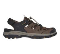 Skechers Sandale TRESMEN-MENARD Herren braun/schwarz Synthetik-Mesh LuxeFoam-Innensohle Gr. 41