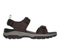 Sandale SKECHERS "TRESMEN-RYER" Gr. 42, braun (dunkelbraun) Herren Schuhe Stoffschuhe mit praktischen Klettverschlüssen (76526811-42)