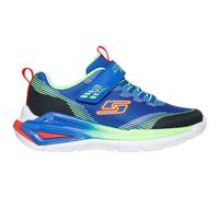 Sneaker SKECHERS "TRI-NAMICS 2.0", Mädchen, Gr. 33, bunt (blau, multifarben), Lederimitat, Textil, kontrastfarbene Details, Schuhe Sneaker, Klettschuh mit Gummizug, Größenschablone zum Download (87310