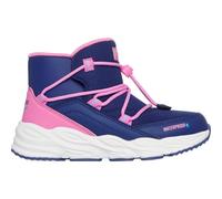 Schlupfboots SKECHERS "TURBO TREAD", Mädchen, Gr. 31, blau (navy, rosa), Lederimitat, Textil, kontrastfarbene Details, Schuhe, Winterboots mit Gummizug, Größenschablone zum Download (39461268-31) navy