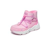 Schlupfboots SKECHERS "TURBO TREAD", Mädchen, Gr. 29, rosa (hellrosa, kombiniert), Lederimitat, Textil, kontrastfarbene Details, Schuhe, Winterboots mit Gummizug, Größenschablone zum Download (7640094