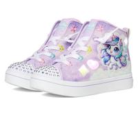 Skechers Sneaker TWI-LITES 2.0 Blinkschuh mit Einhorn und Glitzer Lederimitat Kinder Gr. 32 Lavendel