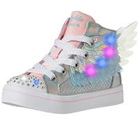 Skechers TWI-Lites 2.0-Unicorn Wings Plimsolls,Sports Shoes, Silver, 29 EU
