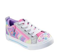 Skechers Twinkle Sparks Cosmic Burst Sneaker für Mädchen, Mehrfarbiger Synthetikbesatz, 4 UK Child