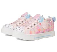 Sneaker SKECHERS "TWINKLE SPARKS", Damen, Gr. 31, bunt (hellrosa, multi), Lederimitat, Glitzer, kontrastfarbene Details, Schuhe Sneaker, Blink,-Schlupfschuh mit Glitzer+Strass, Größenschablone zum Dow