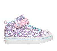 Skechers Twinkle Toes: Twi-Lites 2.0 - Kitty Cutie Sneaker in Violett, Größe 21