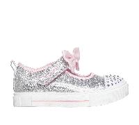 Skechers Twinkle Toes: Twinkle Sparks - Precious Jane Shoes in Silber, Größe 25