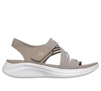 Skechers Ultra Flex 3.0 Sandal - Sunday Candy in Nature Brown/Gray, Größe 41, Vegan, in der Maschine waschbar