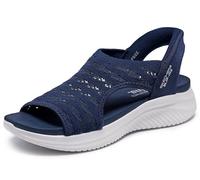 Skechers Ultra Flex 3.0 - Sun Warmth Hands Free Slip-ins Sneaker für Damen, Marineblau, 37.5 EU