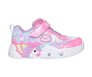Skechers UNICORN CHARMER Mädchensneaker mit Blinklicht, rosa, größe 21