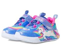 Skechers Jungen Mädchen Unicorn Chaser Sneaker, Blue Sparkle Mesh/Multi Trim, 25 EU