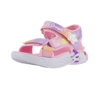 Sandale SKECHERS KIDS "UNICORN DREAMS SANDAL MAJESTIC BLISS" Gr. 35, rosa, flieder, hellgelb Kinder Schuhe mit blinkender Einhorn-Applikation (52184258-35)