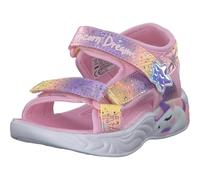 Skechers Kid Unicorn Dreams Sandal - Majest Colorful, Hellrosa Textil-Multi-Besatz, 4 UK