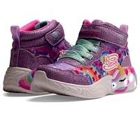 Skechers Unicorn Magical Dreame Sneaker, Silbernes Netzgewebe, synthetische Multi-Besätz, 34 EU