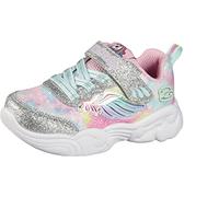 Skechers Unicorn Storm Sneaker für Mädchen, Silver Lt Pnk Mesh, 5 UK Child