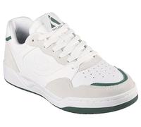 Skechers Unisex Bionic Trail Flashpoint Sneaker, Weißes Wildleder Duraleather Mesh Green Trim, 39 EU