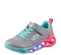 Skechers Unisex-Child Twisty Brights-Color Radiant, Silber/Mehrfarbig, 13.5 Little Kid