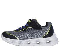 Skechers Unisex-Kinder-Sneaker – Schwarz/Gelb – Größe 35 EU