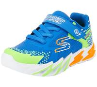 Skechers Unisex Kinder Flex-Glow Bolt Sneaker, Royal Synthetic Textile Lime Orange and, 36 EU