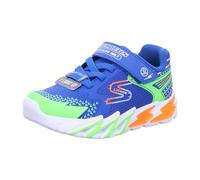 Sneaker SKECHERS KIDS "FLEX-GLOW BOLT" Gr. 29, blau (royalblau, multi) Kinder Schuhe mit cooler Blinkfunktion, Freizeitschuh, Halbschuh, Schnürschuh (64383401-29)
