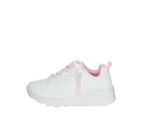 Skechers Street Girls Sneaker, White Synthetic/Trim, 39.5 EU