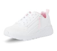 Skechers Street Girls Sneaker, White Synthetic/Trim, 40 EU