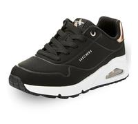 Skechers Mädchen Uno Gen1 - Shimmer Away Sneaker in Schwarz, Größe 32